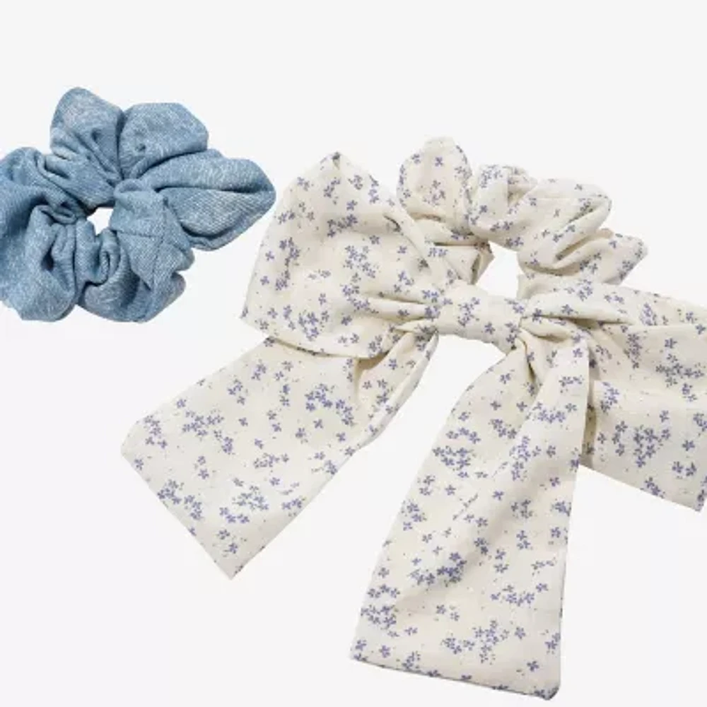 Arizona 2-pc. Denim Bow Hair Ties