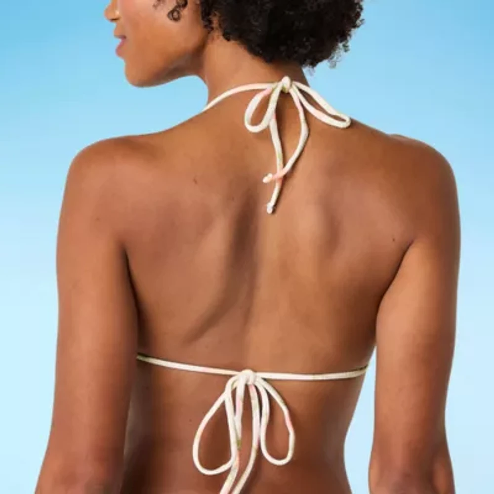 Forever 21 Womens Adjustable Straps Dots Juniors Bralette Bikini Swimsuit Top