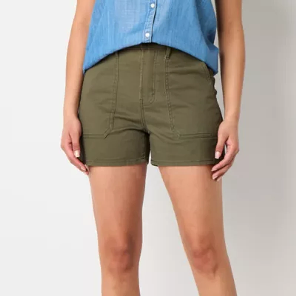 a.n.a Womens Highest Rise 3.5" Utility Chino Short