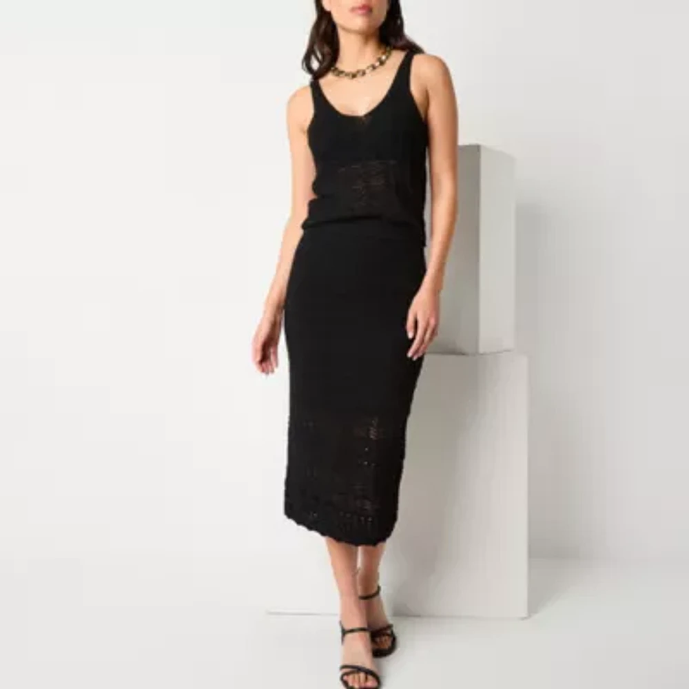 Worthington Womens Sweater Skirt