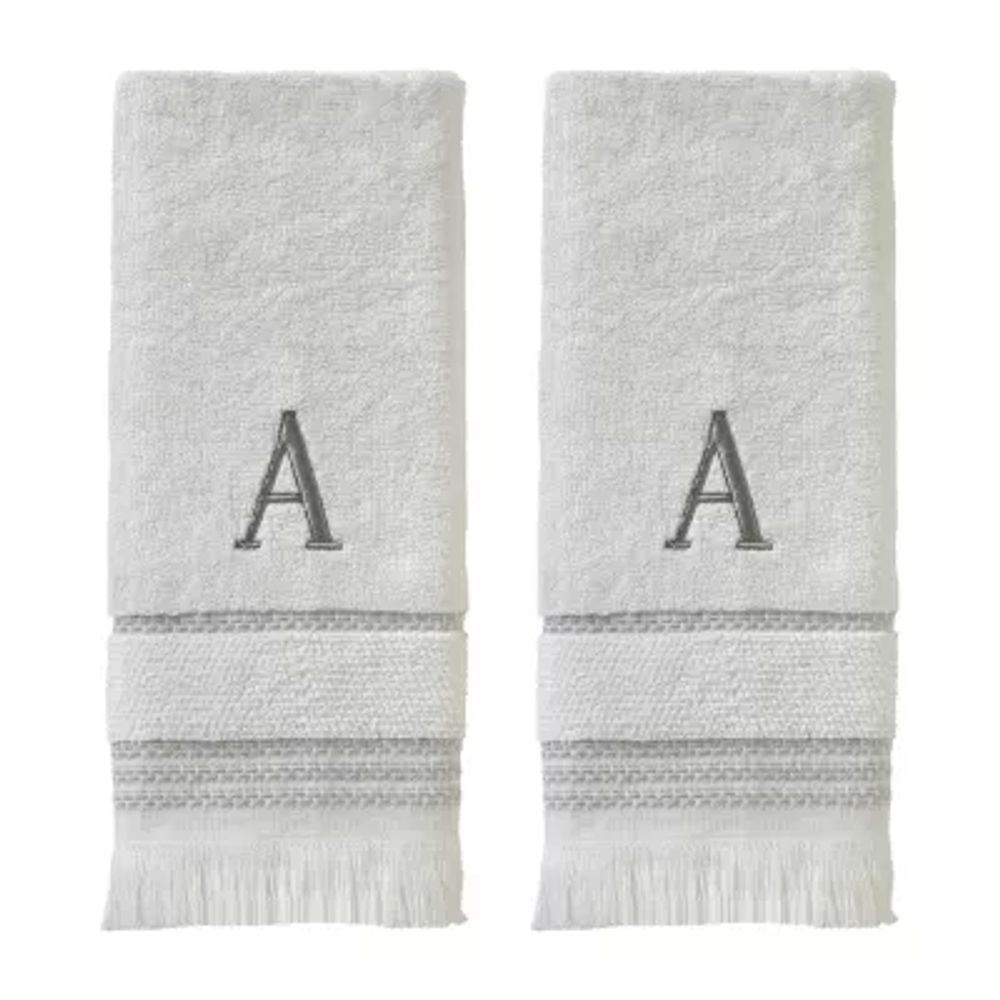Saturday Knight Casual Monogram 2-pc. Hand Towel