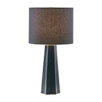 INK+IVY Athena Geometric Ceramic Table Lamp
