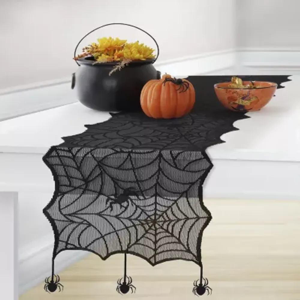 Elrene Home Fashions Crawling Halloween Table Runner