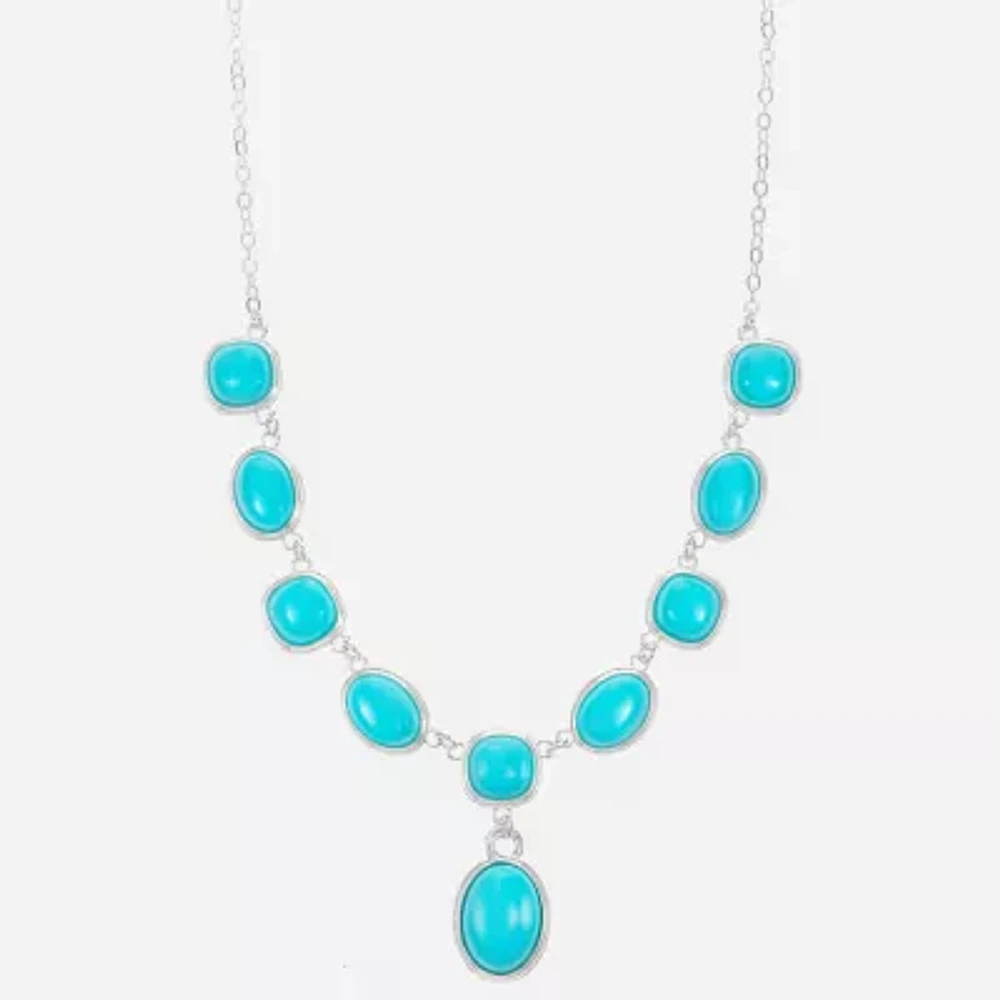 Monet Jewelry Womens Green 17 Inch Y Necklace