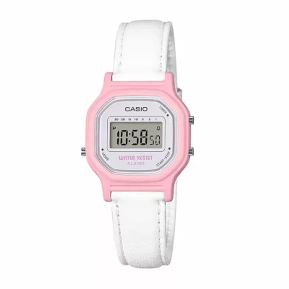 Casio Womens Digital White Strap Watch La-11wl-4apb