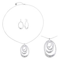 Liz Claiborne Pendant Necklace And Drop Earring Womens 2-pc. Jewelry Set