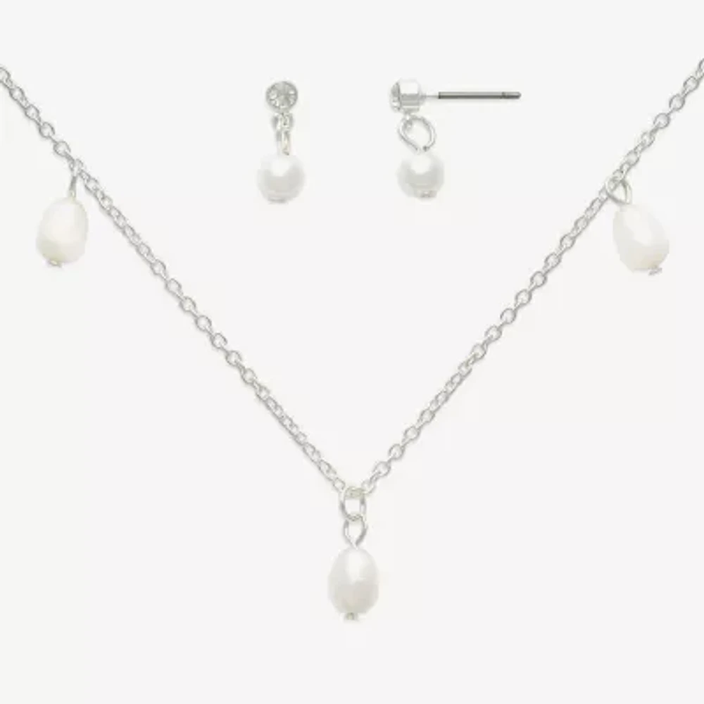 Mixit Womens Glass Hypoallergenic 2-pc. Jewelry Set