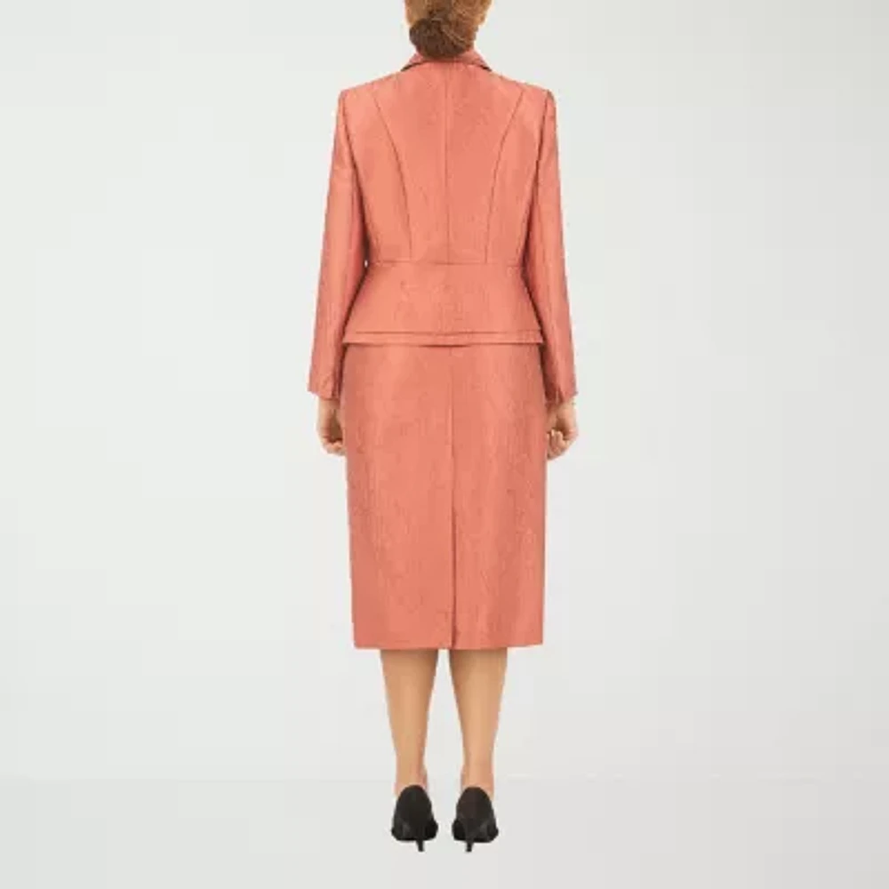 Giovanna Signature 2-pc. Brocade Skirt Suit-Plus