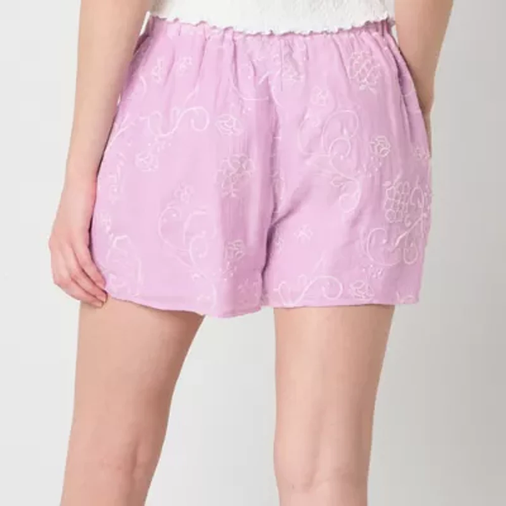 by&by Womens Mid Rise Juniors Wrap Skirt