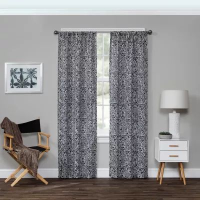 Eclipse Bryton Rod Pocket Blackout Single Curtain Panel