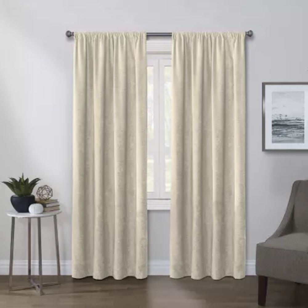 Regal Home Chenille Rod Pocket Light-Filtering Single Curtain Panel