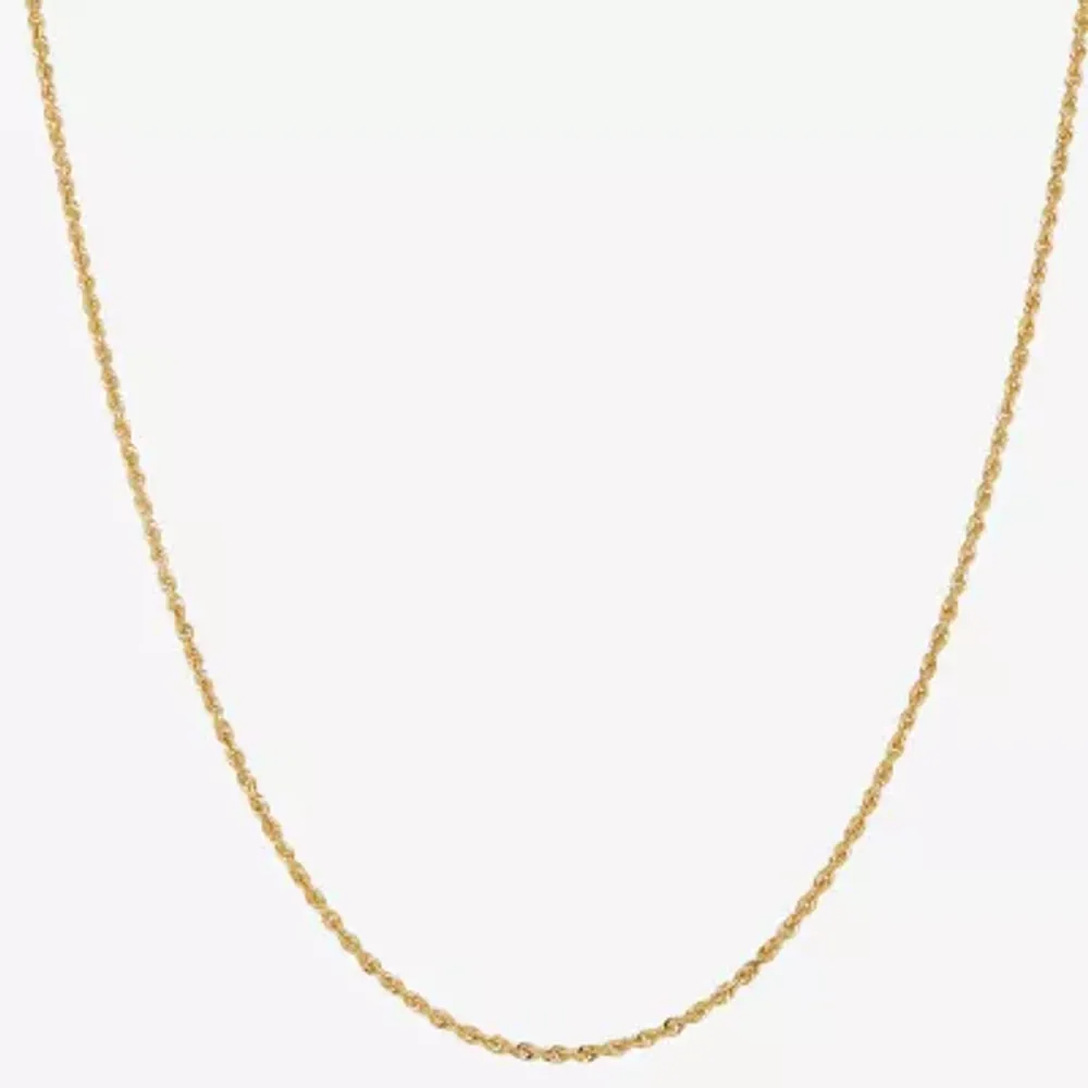 Unisex Adult 14K Gold 20 Inch Rope Chain Necklace