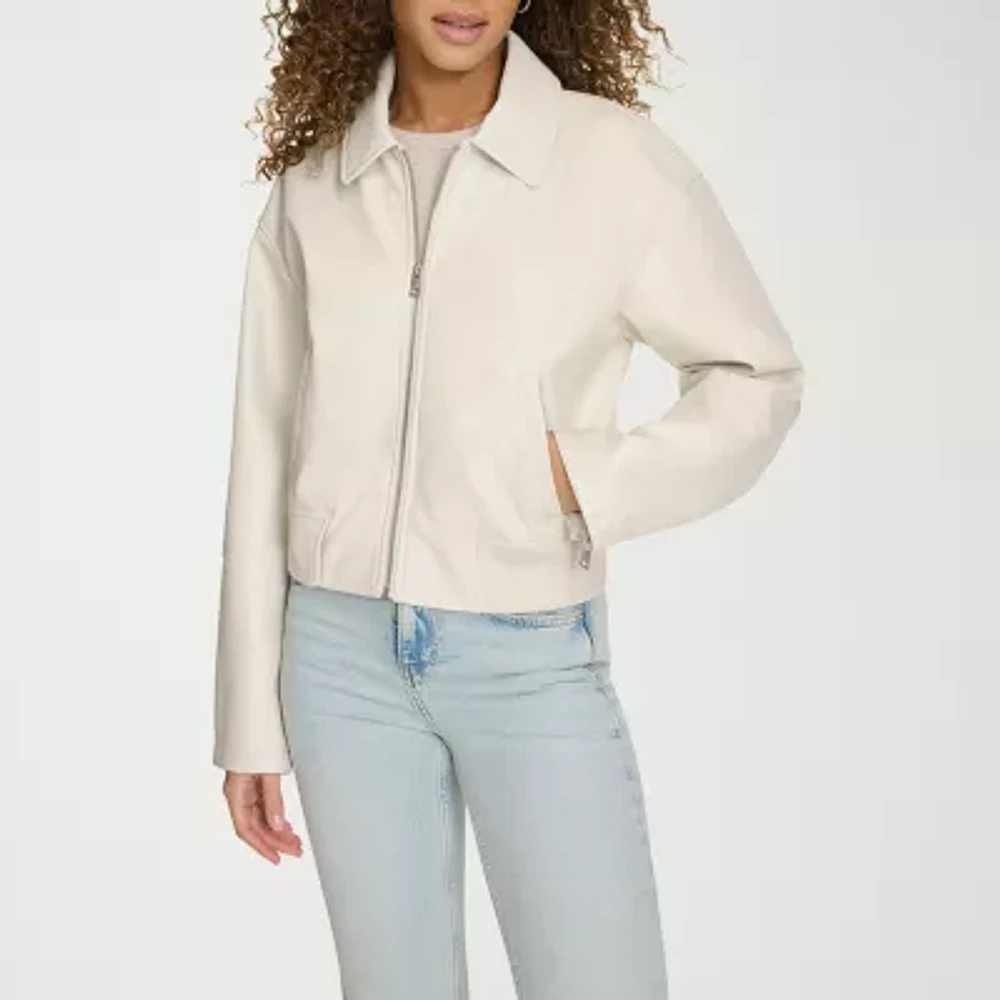 Levi's® Faux Leather Midweight Womens Bomber Jacket
