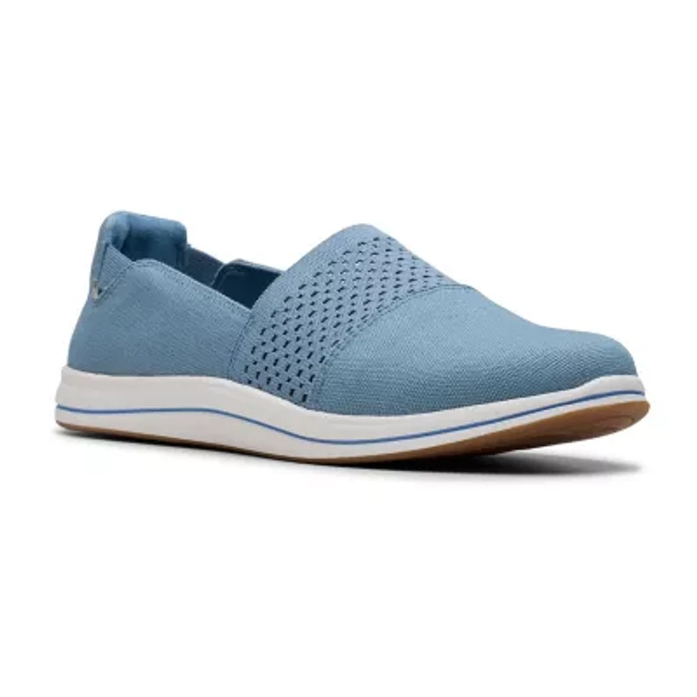 Clarks Cloudsteppers Breeze Vibe Womens Round Closed Toe Slip-On Shoe