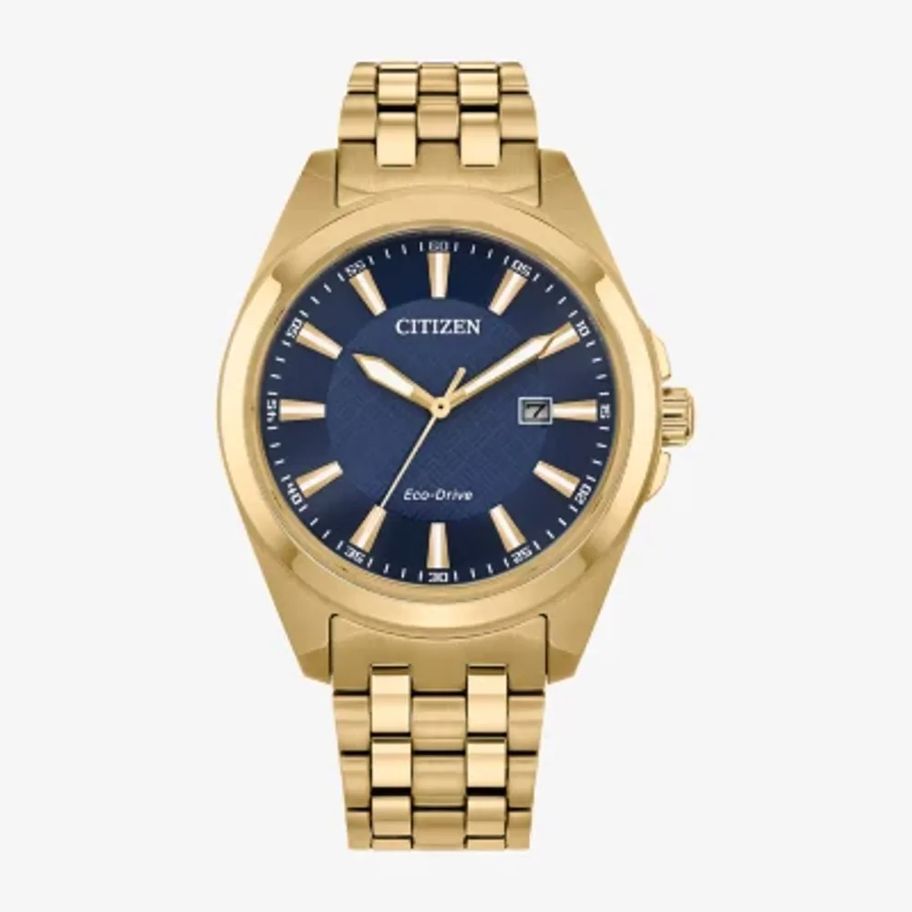 Citizen Peyten Mens Gold Tone Stainless Steel Bracelet Watch Bm7532-54l