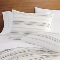 Simply Put Percale 3-pc. Cotton 100% Duvet Cover Set