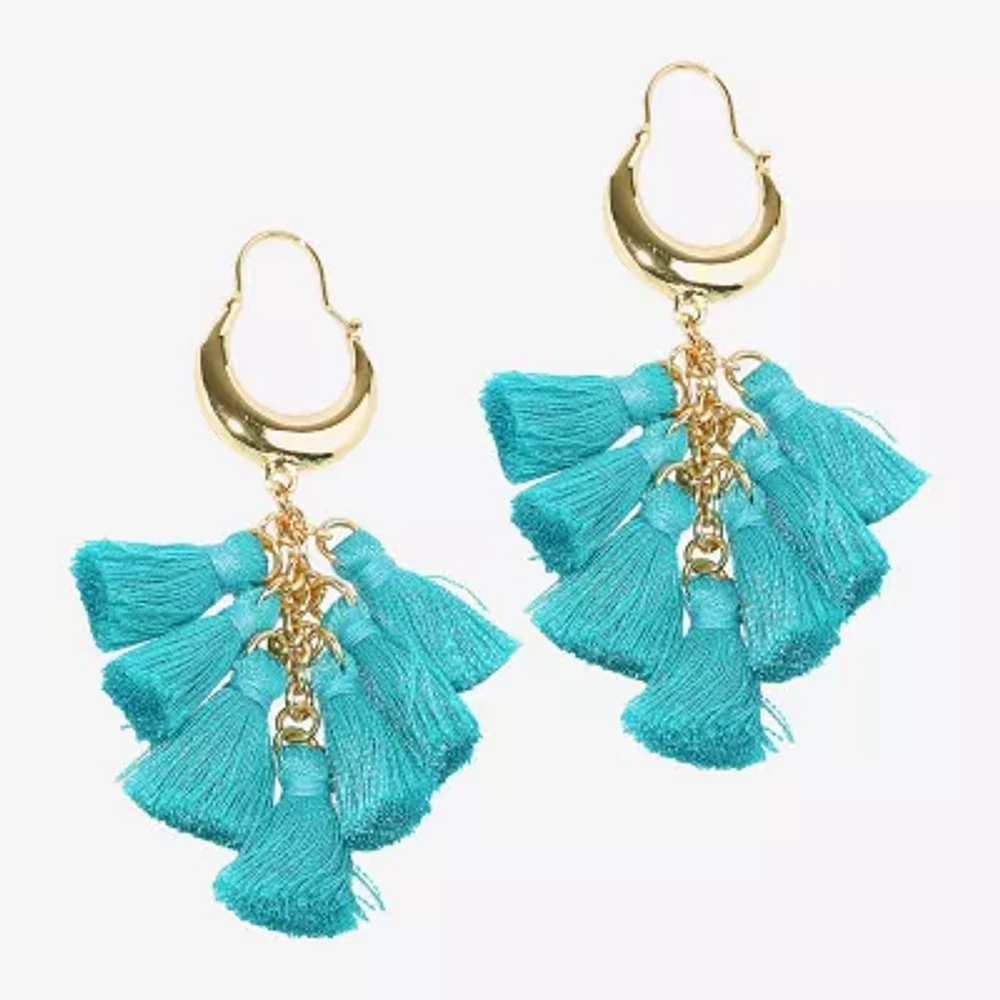 Bijoux Bar Gold Tone Womens Drop Earrings