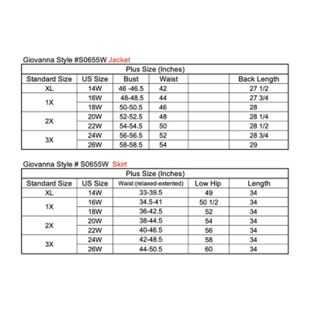 Giovanna Signature 2-pc. Skirt Suit-Plus