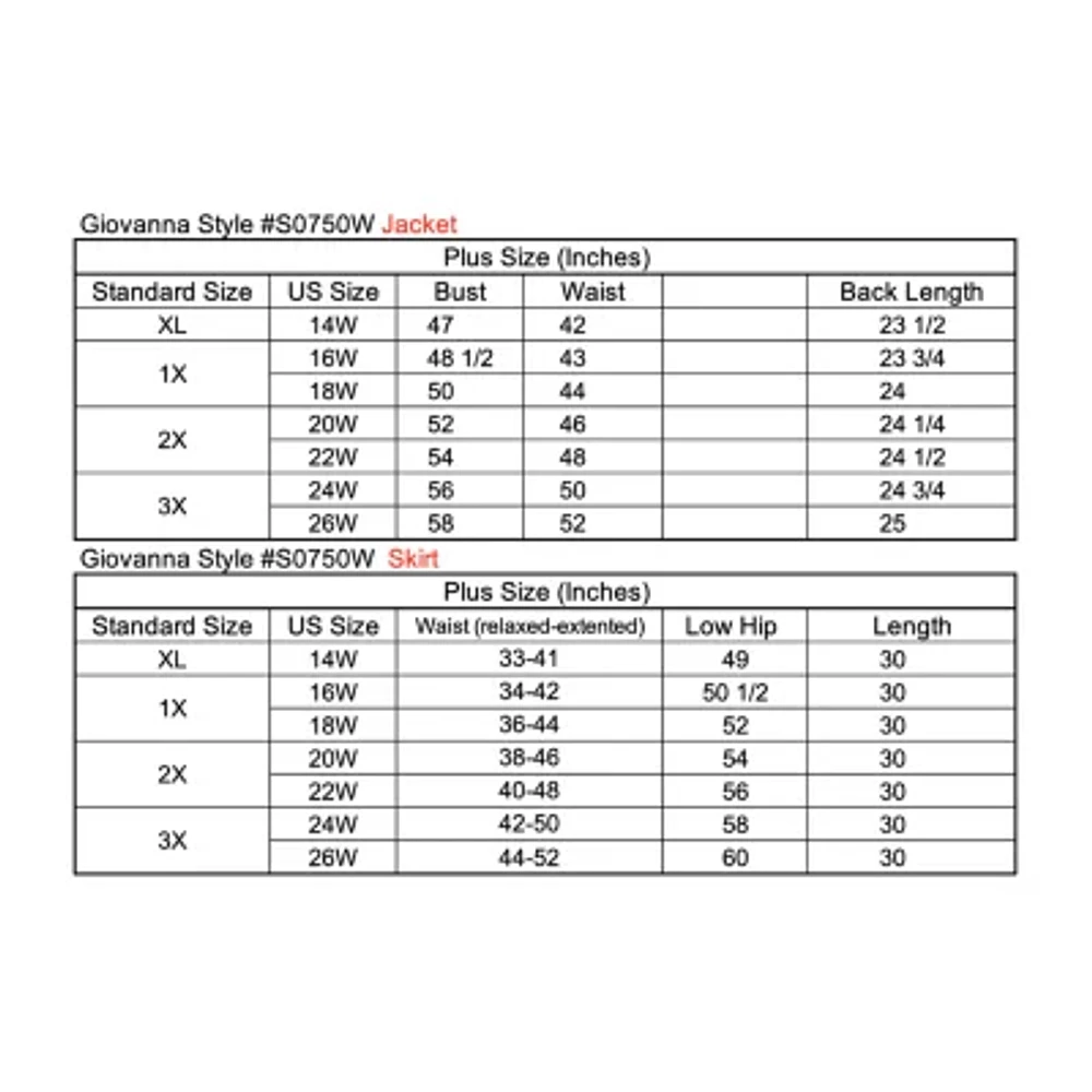 Giovanna Signature 2-pc. Brocade Skirt Suit-Plus