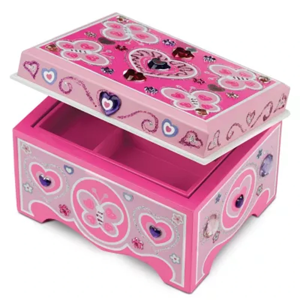 Melissa & Doug Decorate Your Own Jewelry Box Art Set
