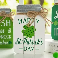 Glitzhome "7""H" 3-pc. St. Patricks Day Tabletop Decor
