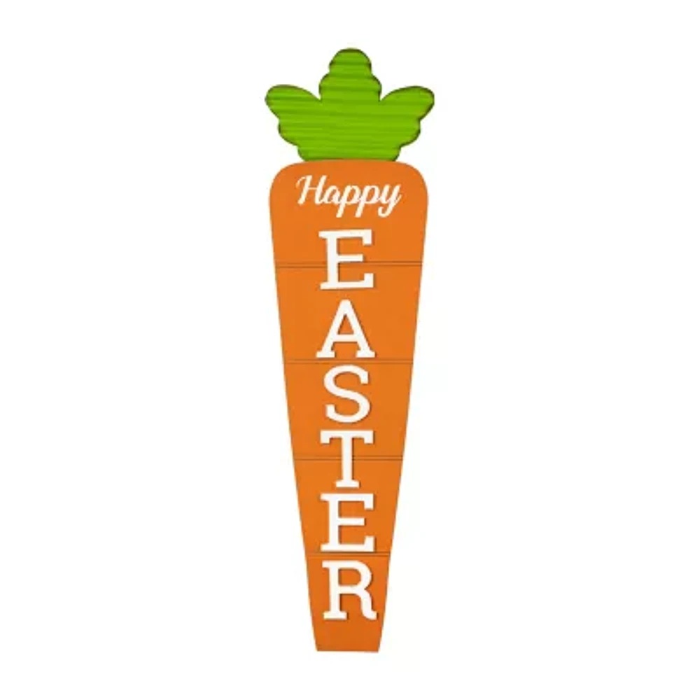 Glitzhome 41.5"H Carrot Easter Yard Art