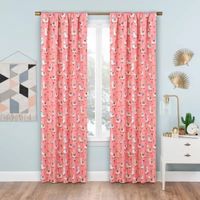 Eclipse Llama Drama Rod Pocket Blackout Single Curtain Panel