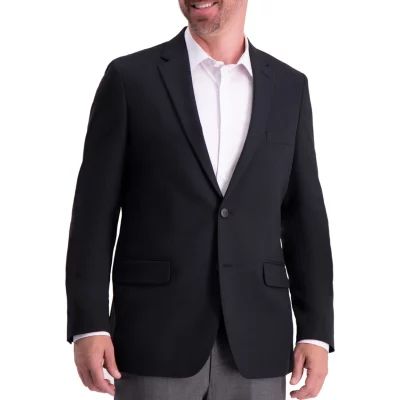 Haggar Tailored Mens Stretch Fabric Regular Fit Sport Coat