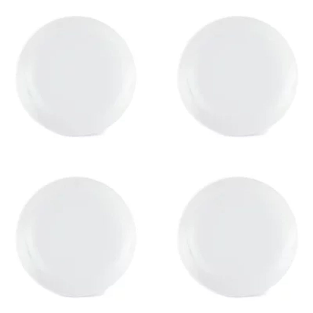 Home Expressions Porcelain Coupe 4-pc. Salad Plate