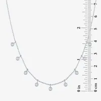 Diamond Addiction Bezel Drop (G-H / Si2-I1) Womens 1/4 CT. T.W. Lab Grown White 10K Gold 18 Inch Pendant Necklace
