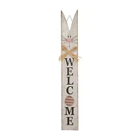 Glitzhome 42h Wooden Easter Welcome Porch Sign Easter Porch Sign