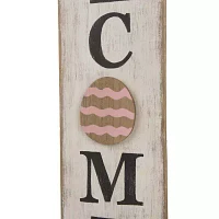 Glitzhome 42h Wooden Easter Welcome Porch Sign Easter Porch Sign