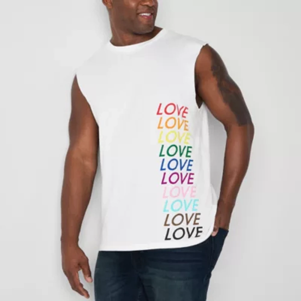Hope & Wonder Pride Extended Sizes 'Love' Sleeveless Tank Top