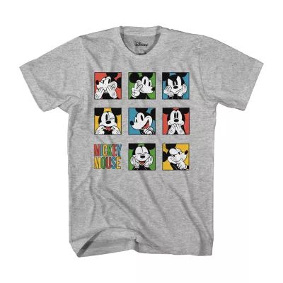 Disney Collection Little & Big Boys Crew Neck Short Sleeve Mickey and Friends Mouse Graphic T-Shirt