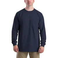 Berne Heavyweight Mens Crew Neck Long Sleeve Big and Tall T-Shirt