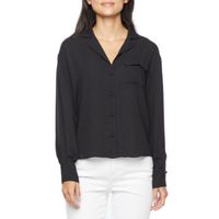 Worthington Womens Long Sleeve Cuffed Regular Fit Tall Button-Down Shirt