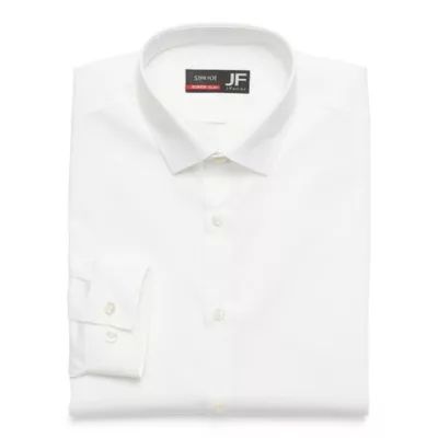J. Ferrar Slim Mens Super Fit Easy Care Stretch Fabric Long Sleeve Dress Shirt