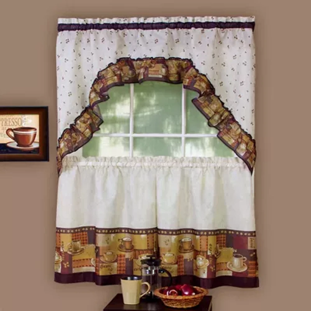Rod Pocket Kitchen Curtains & Drapes Window Set