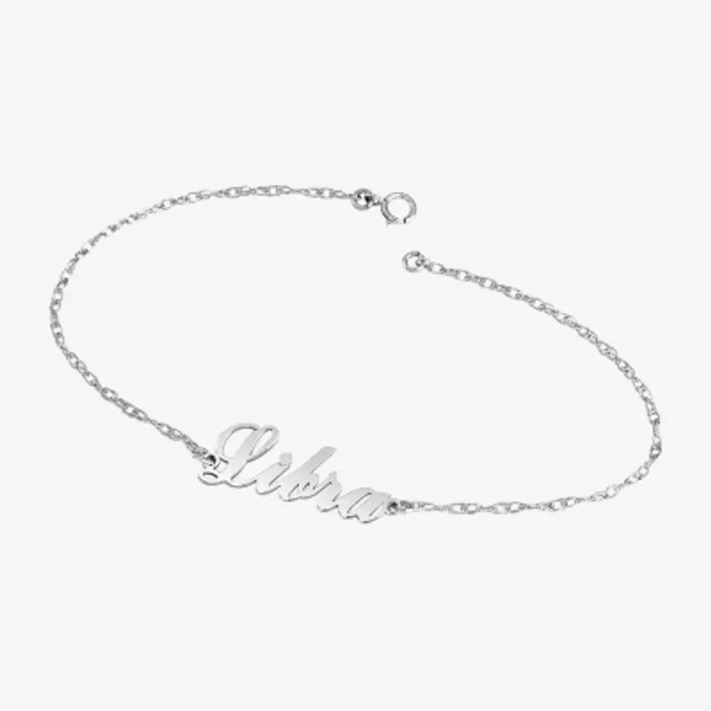 Sterling Silver 7.25 Inch Zodiac Solid Rope Chain Bracelet