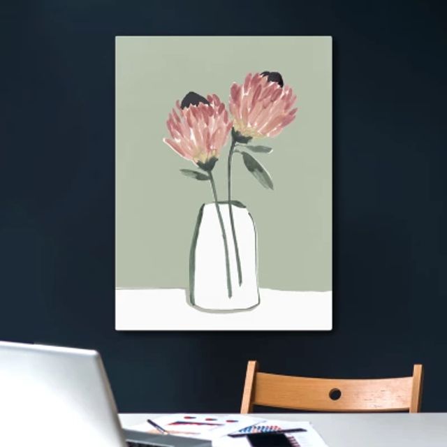 Lumaprints Blushing Protea Canvas Art