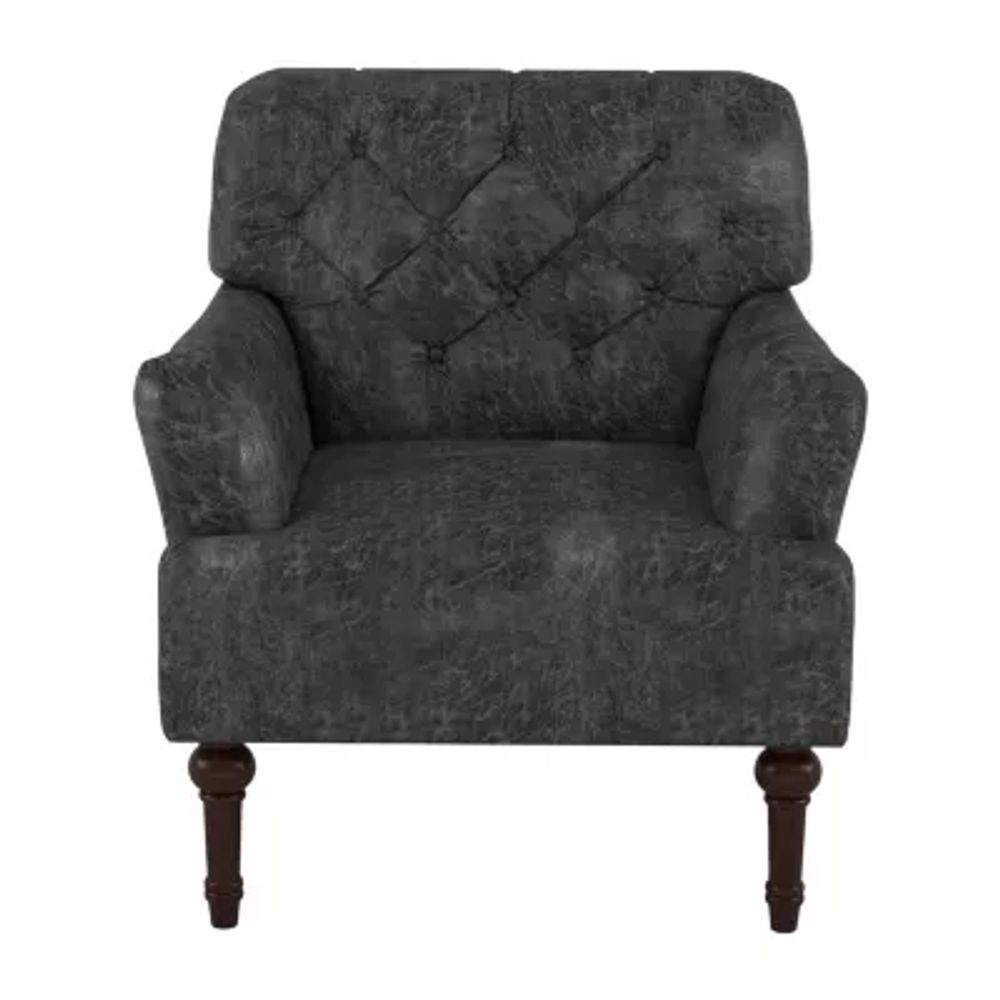 Chariot Tufted Upholstered Armchair