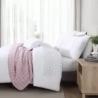 City Scene Solid Microfiber Duvet Cover Set