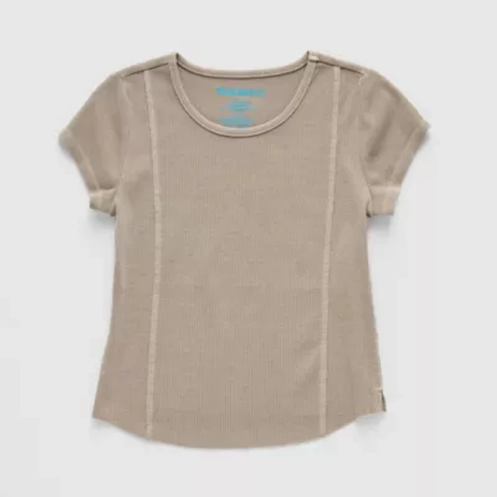 Thereabouts Little & Big Kid Girls Round Neck Short Sleeve T-Shirt