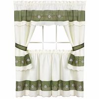 Rod Pocket Kitchen Curtains & Drapes Window Set