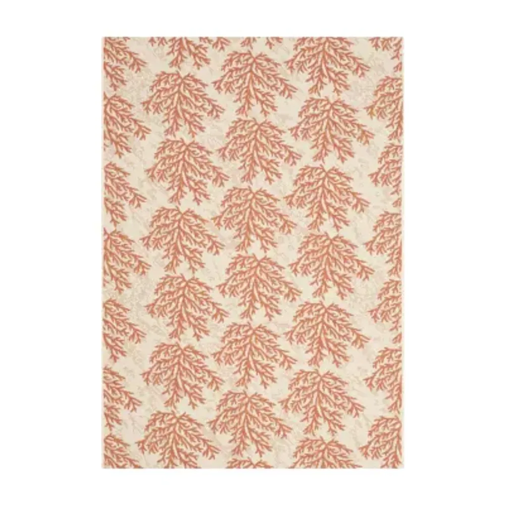 Safavieh Courtyard Collection Omar Floral Indoor/Outdoor Area Rug