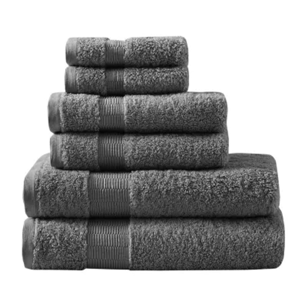 Madison Park Signature Luce 100% Egyptian Cotton 6-pc. Solid Bath Towel Set