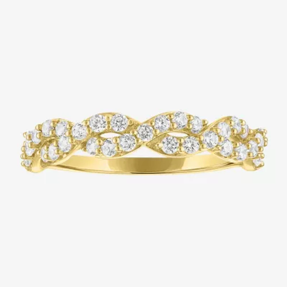 (G-H / I1-I2) Womens 1/2 CT. T.W. Lab Grown White Diamond 10K Gold Band