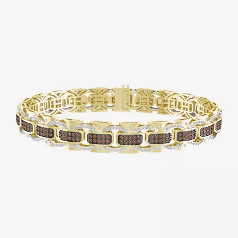 Mens 10K Gold Link Bracelet