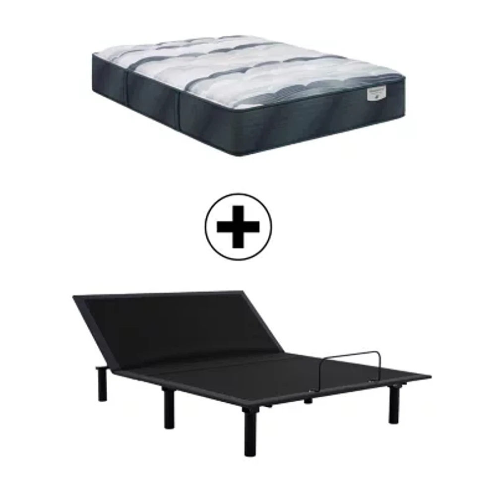 Beautyrest Harmony Lux Coral Island 13.75" Medium Tight Top - Mattress + Adjustable Base