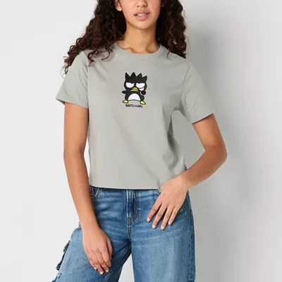 Batz-Maru Semi Fit Tee Womens Crew Neck Short Sleeve Fitted Juniors Graphic T-Shirt